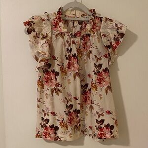 Sea New York Floral Ruffled Women's Top